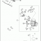 2016 390 DUKE BLACK ENGINE Корпус Дросселя