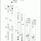 2016 1190 ADVENTURE ORANGE CHASSIS Передняя вилка
