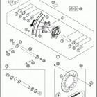 2016 450 XC-W CHASSIS Переднее колесо
