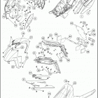 2016 1290 SUPERDUKE R ORANGE CHASSIS Обтекатель, крылья