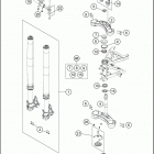 2016 1190 ADVENTURE R CHASSIS Передняя вилка