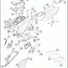 2016 1290 SUPERDUKE R ORANGE CHASSIS T ank, sea t , cover