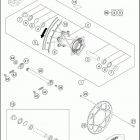 2016 250 XCF-W CHASSIS Переднее колесо