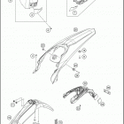 2016 500 EXC CHASSIS Обтекатель , крылья