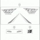 2016 1290 SUPER ADVENTURE CHASSIS Наклейки