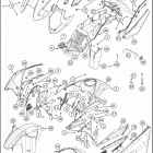 2016 1190 ADVENTURE ORANGE CHASSIS Обтекатель, крылья