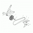 T17AAPF/AARF/AASF - 2017 SLINGSHOT ALL OPTIONS Drive train, driven sprocket, belt and guard - t17...