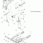 V17VTAAV - VISION ALL OPTIONS Suspension, rear asm., swing arm and shock - v17vt...