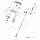 V17XDAAA/XTAAA - CROSS COUNTRY/TOURING ALL OPTIONS Suspension, front forks - v17xdaaa  /  xtaaa all o...