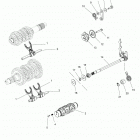 V17FTA/FTB - OCTANE ALL OPTIONS Drive train, shift forks, ratchet and drum - v17ft...