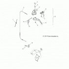 V17XDAAA/XTAAA - CROSS COUNTRY/TOURING ALL OPTIONS Steering, clutch lever - v17xdaaa  /  xtaaa all op...