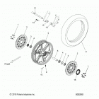 V17XDAAA/XTAAA - CROSS COUNTRY/TOURING ALL OPTIONS Wheels, front, cast - v17xdaaa  /  xtaaa all optio...