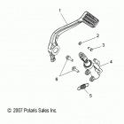 V17CWAAB/CWBAB - HIGH BALL ALL OPTIONS Brakes, brake pedal and rear master cylinder - v17...