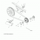 V15RW36EE - BOARDWALK, INTL Drive train, drive sprocket and belt and guards - ...