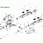 V17XDAAA/XTAAA - CROSS COUNTRY/TOURING ALL OPTIONS Engine, exhaust - v17xdaaa  /  xtaaa all options (...
