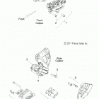 V17XDAAA/XTAAA - CROSS COUNTRY/TOURING ALL OPTIONS Brakes, caliper, front and rear - v17xdaaa  /  xta...