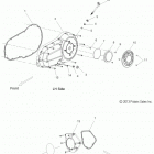 V17XDAAA/XTAAA - CROSS COUNTRY/TOURING ALL OPTIONS Engine, side covers - v17xdaaa  /  xtaaa all optio...