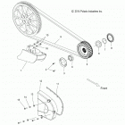 V17VTAAV - VISION ALL OPTIONS Drive train, drive sprocket, belt, cover and guard...