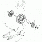 V17XDAAA/XTAAA - CROSS COUNTRY/TOURING ALL OPTIONS Wheels, rear, cast - v17xdaaa  /  xtaaa all option...