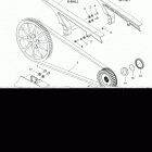 V16HA36/HS36 - HAMMER 8 BALL INTL/HAMMER S ALL OPTIONS Drive train, drive sprocket and belt and guards - ...