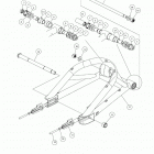 V16EZBRRBB/CB - EMPULSE TT Suspension, swingarm asm. - v16ezbrrbb  /  cb (800...