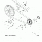 V16XB36EU - JACKPOT INTL Drive train, drive sprocket and belt and guards - ...