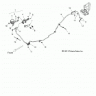 V16DA36 - CROSS COUNTRY 8 BALL ALL OPTIONS Brakes, brake line, rear - v16da36 all options (49...