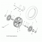 V16DB/DW/TW36 - CROSS COUNTRY/TOURING ALL OPTIONS Wheels, front, cast - v16db  /  dw  /  tw36 all op...