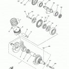 TTR230  (TTR230M) Коленчатый вал & Поршень