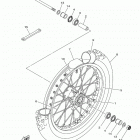YZ85 (YZ85K) Переднее колесо