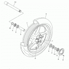MT10  (MT10MB/MT10MCL/MT10ML/MT10MCB) Переднее колесо