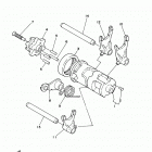 TTR230  (TTR230M) Вилки переключения передач