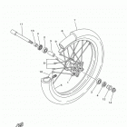 YZ250  (YZ250J2) Переднее колесо