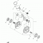 YZ85  (YZ85M) Коленчатый вал и Поршень