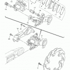 WR250R  (WR25RKC/WR25RK) Задний суппорт