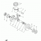 YZ250  (YZ250K2) Коленчатый вал и Поршень