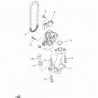 XSR700  (XSR700MW/XSR700MCW) Масляный насос