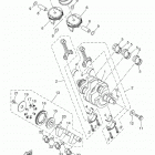 XSR700  (XSR700MW/XSR700MCW) Коленчатый вал и Поршень