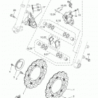 XSR700  (XSR700MW/XSR700MCW) Передний суппорт