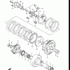 LT300E Quad Runner Сцепление
