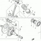 XV250 (XV250HS/XV250HCS) Коленчатый вал и Поршень