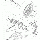 MT09  (MT09JCR/MT09JGY/MT09JB/MT09JCGY/MT09JR/MT09JCB) Переднее колесо