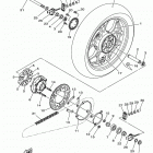 R3ABS (YZFR3AHB/YZFR3AHW) Переднее колесо