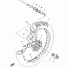 XV250 (XV250HS/XV250HCS) Переднее колесо