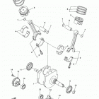STRYKER (XVS13CHCB/XVS13CHB) Коленчатый вал и Поршень