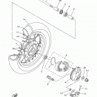 TTR50E (TTR50EH) Переднее колесо