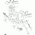 XT250 (XT250H/XT250HC) Подножки