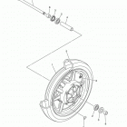 V STAR TOURER (XVS13CTHL/XVS13CTHCL) Переднее колесо