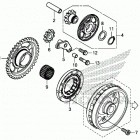 CRF250RX AC Муфта стартера