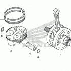 CRF150R Коленчатый вал и поршни